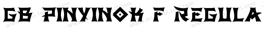 GB Pinyinok F Regular字体转换
